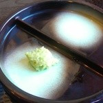 丸亀製麺 - 山葵が付きます
