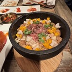 六本木焼肉　Kintan - 和牛生ハンバーグと季節野菜の石焼ビビンパ