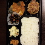 ポポット - 鯖のおろしあんかけ、ゆず風味。五目ひじき。ポテトサラダ。牛肉と細い糸コンの煮物。今日も19品目！すごいな～！