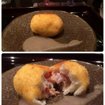 日本料理 晴山 - 越前蟹クリームコロッケ