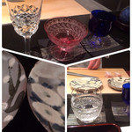 日本料理 晴山 - 今回もオールドバカラ始め素敵な器！