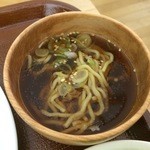 くるるの杜 農村レストラン - 【2014年12月】手作り醤油ラーメン、スープは無添加だそうです。