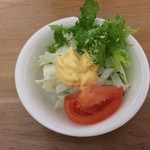 くるるの杜 農村レストラン - 【2014年12月】サラダ、自家製の「ハチミツマヨ」は甘くて旨い新たな味わい。