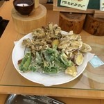くるるの杜 農村レストラン - 【2014年12月】天麩羅。このあたりもど定番。