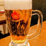 ビヤホールライオン - ビヤホールスタイル サッポロ生ビール 黒ラベル(大ジョッキ)