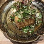 炭焼 おかげさん - 鶏油の厚揚げ