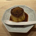 鮨 一二郎 - 焼きプリンです｡デザートはこの前にもう1品頂きました。