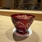 鮨 一二郎 - 焼酎を頂きました｡器もオシャレです。