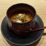 鮨 一二郎 - 牡蠣のお料理です｡