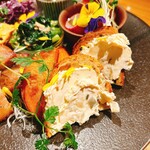 大和の料理店 - 前菜8種盛り
搾菜クリームチーズたっぷり