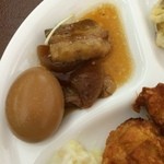 くるるの杜 農村レストラン - 【2014年12月】珍しく角煮があった、大根が濃い目の味わいでしゅんでます。