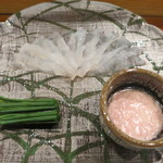 鮨匠 のむら - カワハギとキモ。