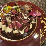 コントワール ミサゴ - 肉料理：新潟の網採り青首真鴨のロースト、鴨蕎麦添え2