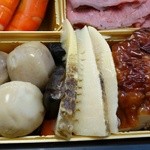 Kakiyasu Dainingu - 鶏の照焼　人参旨煮　筍煮　椎茸旨煮　小芋旨煮