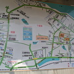 あけぼの - あけぼの・お店に貼られた地図看板(2014.12)