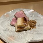 吉祥じ 和こん - 鴨と下仁田ネギ焼き　粒マスタードが好相性