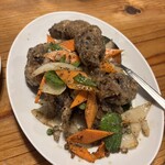 元祥 - 揚げスペアリブの黒胡椒味炒め