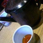 蕎麦小路 さわらび - 蕎麦湯用に御出汁を持ってきてくれました