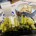 やきとり はしば - 自家製野沢菜