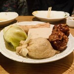 桃若 - ロールキャベツ、ふくろ（野菜入り巾着）、豆腐、わしかん（鰯がんもどき）、棒天