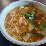 田舎うどん てつ - つけ汁、アップで