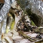 魚貝バル HAMAJIRUSHI - 激旨っ！マグロカマ香草焼き