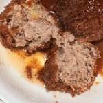 洋食の朝日 - メンチカツ