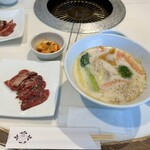 ぴょんぴょん舎 盛岡駅前店 - 牛焼肉セット(温麺)