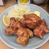 鳥焼 辰の字 - お気に入りのチキンカツはなく、
✅鶏もも唐揚げ定食¥950
　※後会計　現金払いのみ
　※味噌汁付き