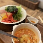 セブンズカフェ - ミネストローネの具が凄い!!