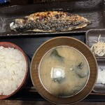 炭火焼干物定食 しんぱち食堂 水道橋店 - さば文化干し定食（ライス大盛）