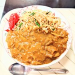 味楽 - 焼いた"ソース"と"ラーメンスープ"のマリアージュが楽しめる一皿。