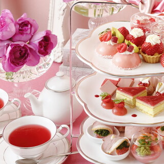 あまおうアフタヌーンティーセット