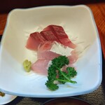 はせ部 - 寒ブリ刺定食   895円