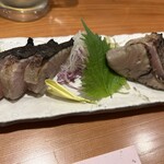 旬や 岩手川 - さわら炙り刺し