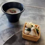 BISTRO INOCCHI - 蕪のスープとマトウダイのタルト