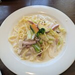 フィオーレ - ベーコンキノコポルチーニ茸のクリームソース