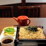 そば処やぶ - 野菜天ぷら、ざるそば