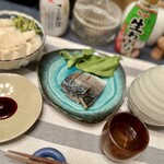 甘味かどや - で、自分で締めたシメサバで晩酌❣️