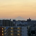 甘味かどや - いつもの富士山がお出迎え