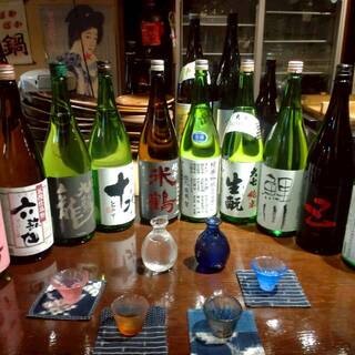 全国から厳選した種類豊富な日本酒◆希少な銘柄もご用意