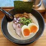 鶏泡そば 草戸ベース - 限定の鶏泡にぼし、クーポンで味玉