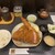 とんかつ 勝 - 料理写真:・特選 厚切りロース定食 海老フライ付き ・冬季限定　岩手県産カキフライ(1個)　