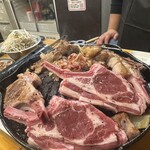 生ラムレア焼きジンギスカン 羊屋チョップ - 