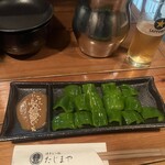 博多もつ鍋 たじまや - 冷やしピーマン