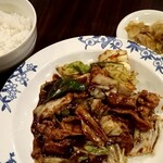 バーミヤン - 料理写真:ホイコーロー定食