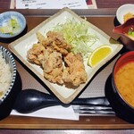 卯兵衛 - 鶏から定食　税込910円