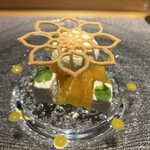 しまなみふれんち Murakami - シェフ特製デザート（紅マドンナ＋マスカルポーネチーズと栗ムース）