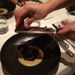 ルカンケ - フォアグラのポワレと栗のスープ