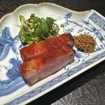 眞善美 - 群馬県産プレミアム加藤ポーク　肩ロース　クレソンサラダ　オーストラリアタスマニアマスタード